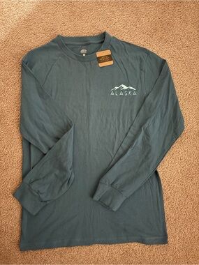 Alaska Long-Sleeve Crewneck Tee - Teal